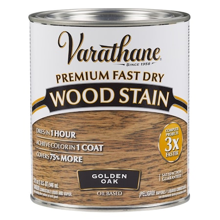 Rust-Oleum 1 Qt Golden Oak Varathane Premium Fast Dry Wood Stain 262003
